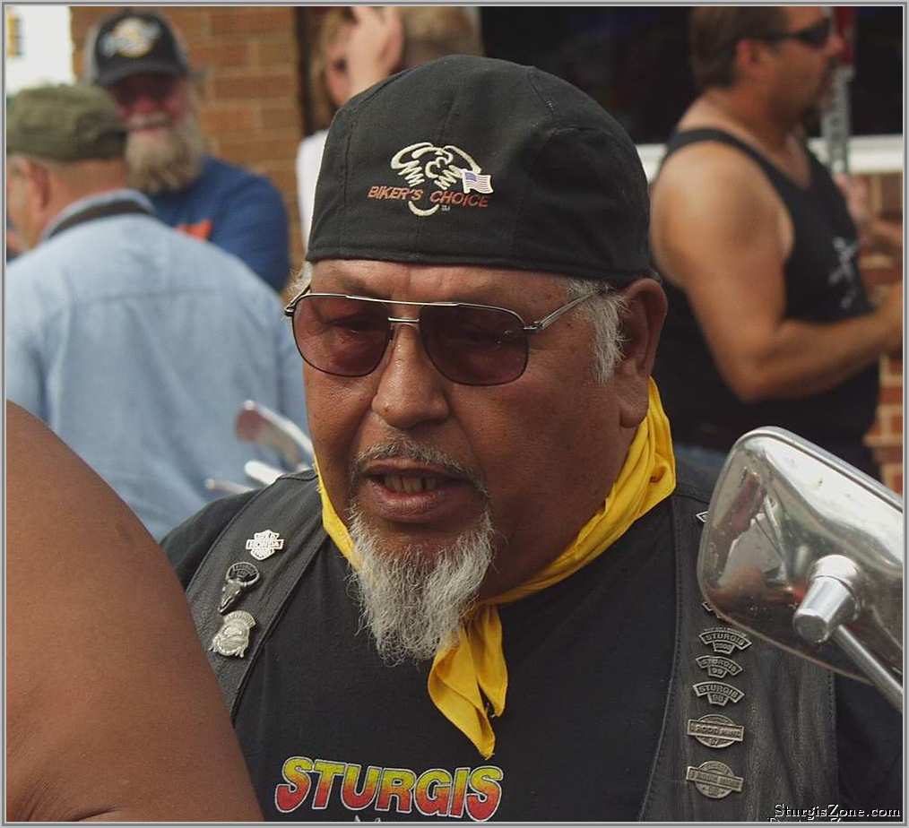 Distringuished Black Biker