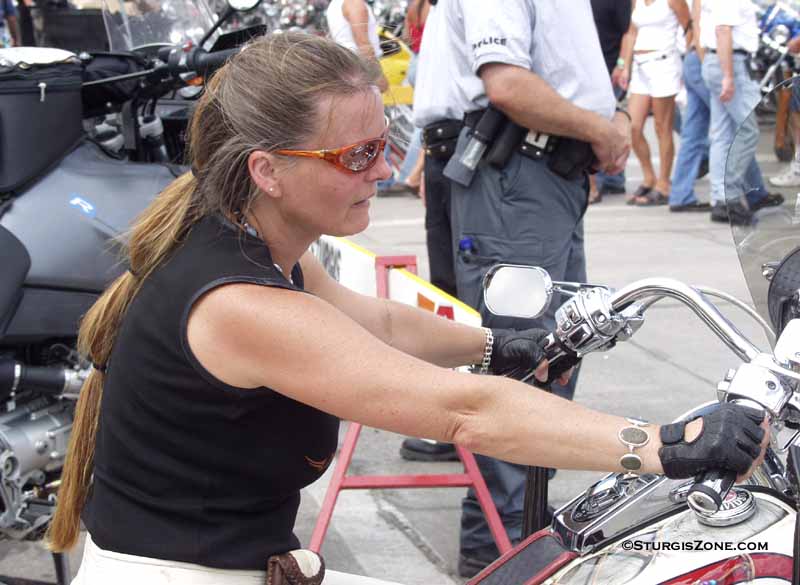 on the Harley