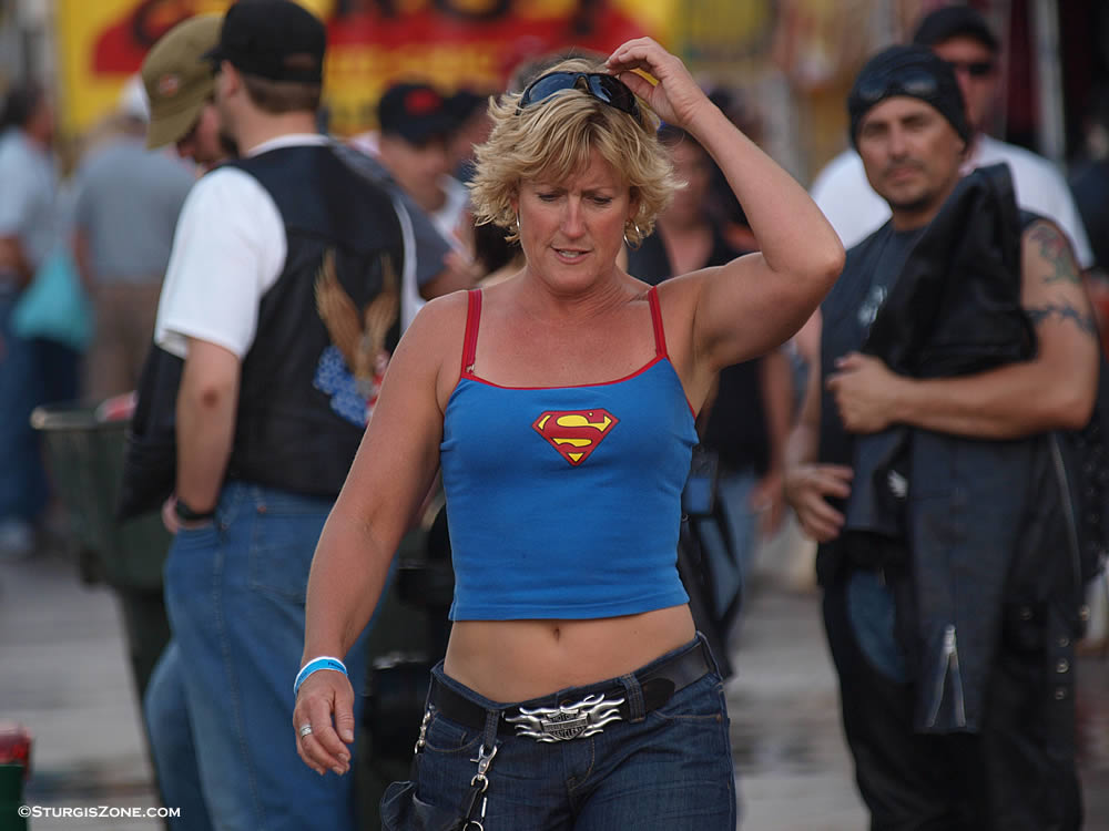 Superwoman biker