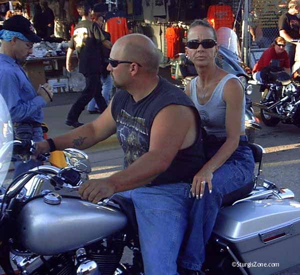 Sturgis biking couple