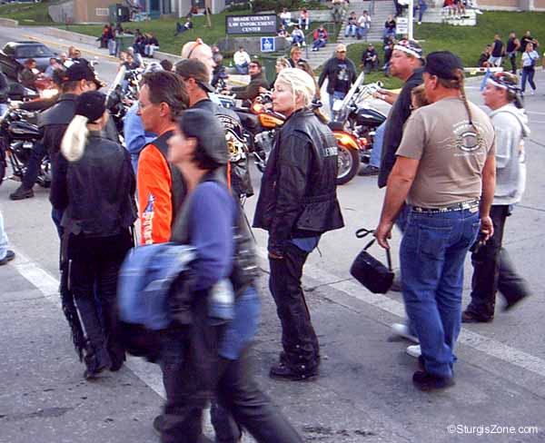 Sturgis Rally walking