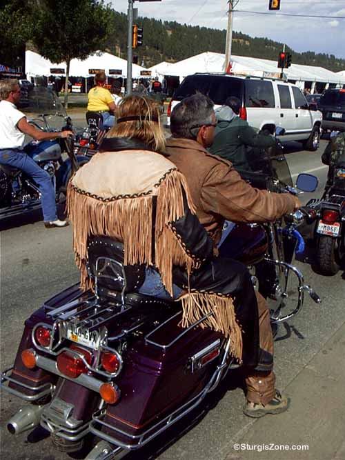 Sturgis Rally leather woman
