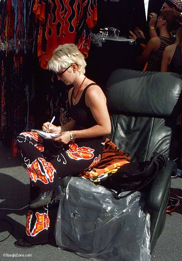 writing up the sale in Sturgis