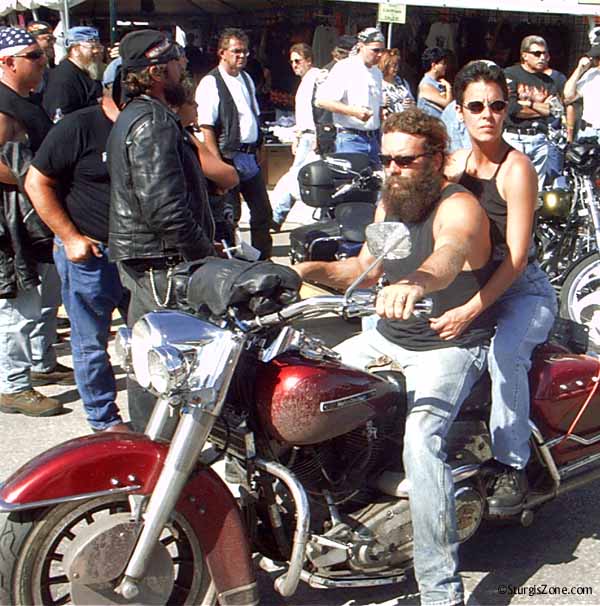 Harley in the crowd