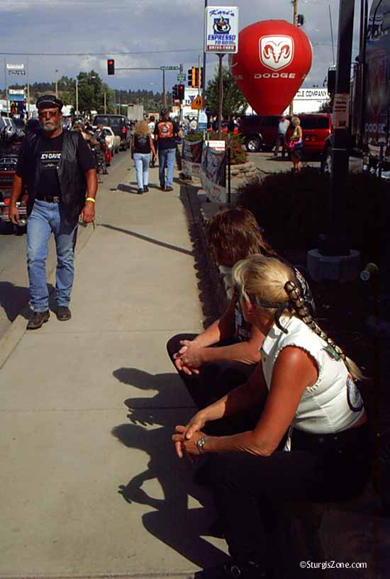 Sturgis people watching