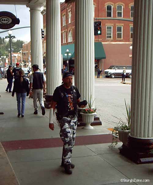 Franklin Hotel porch in Deadwood