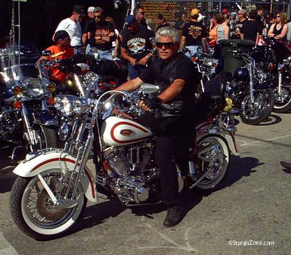 gray Sturgis biker