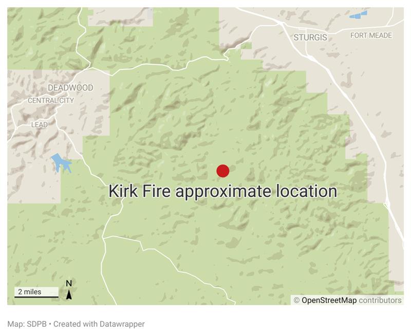 Kirk Fire OpenStreetMap