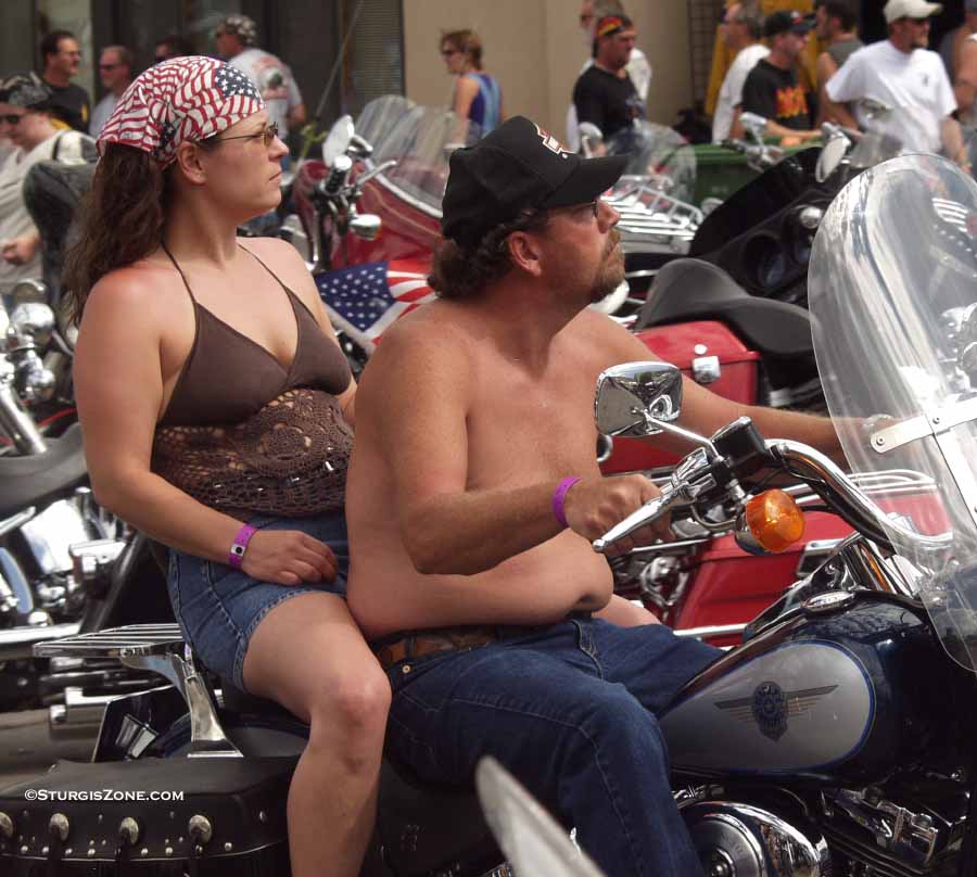 riding a motorcycle