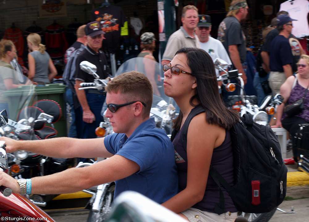 Two on a Motorcycle, with book packg