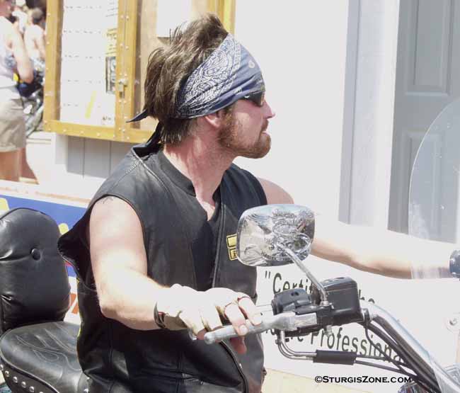 Sturgis 2004 Black Leather Sleeveless Vest