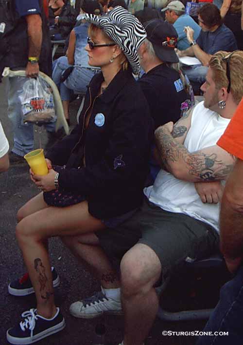 Leg tattoo