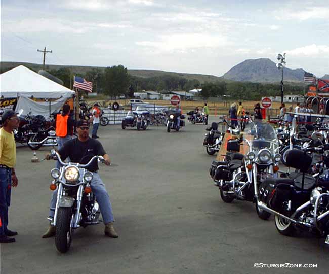 Bikers near Bear Butte
