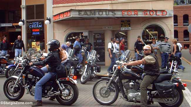 Sturgis SD Motorcycle Gold