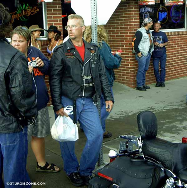 Bagman in Sturgis, South Dakota