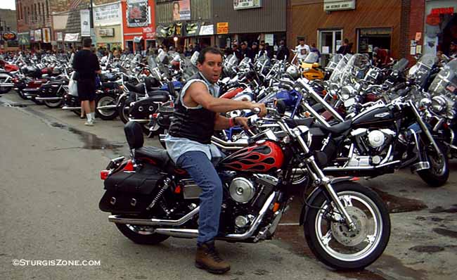 Red Flame Harley Davidson in Sturgis South Dakota