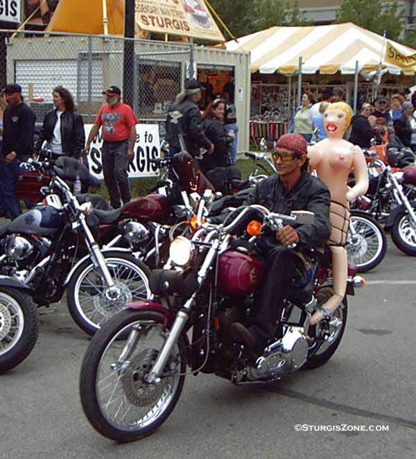 Sturgis Blowup Doll Biker Babe