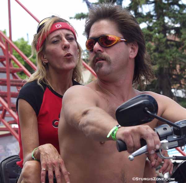 Sturgis Kissing Biker
